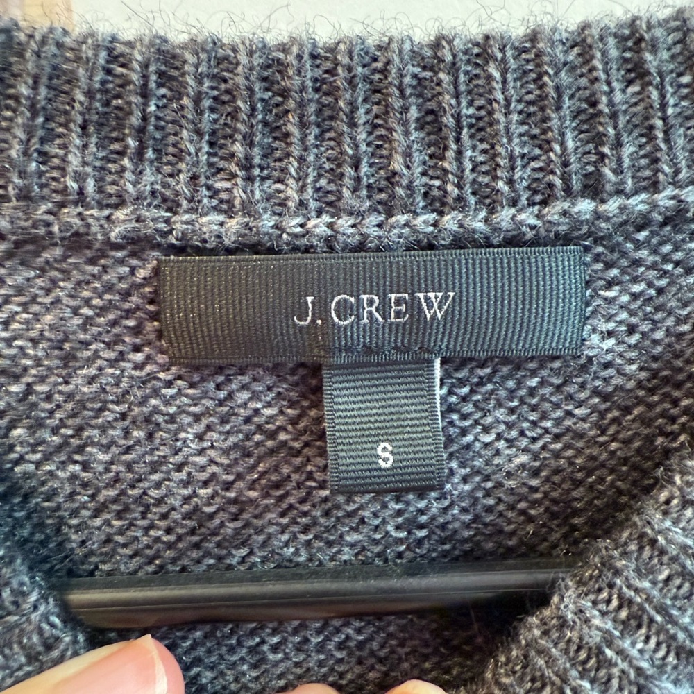 J. Crew Nordic Fair Isle Sweater wool mohair blend in Red and Pink cabincore SM - Picture 4 of 6
